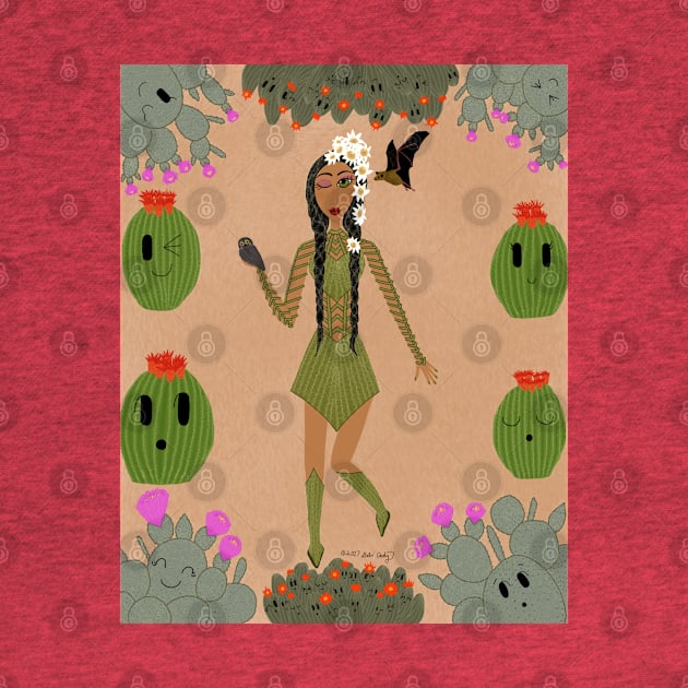 Sonoran Desert Cactus Faerie by DebiCady